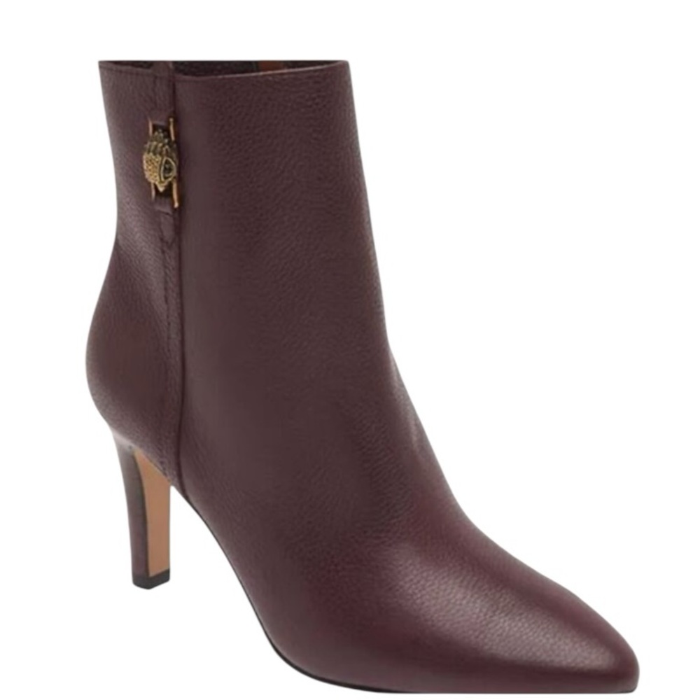 New Kurt Geiger Women’s Shoreditch Leather‎ Ankle Heeled Boot Fall Winter Luxe